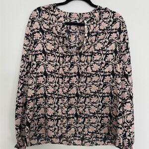 Boho Floral Long Sleeve Blouse